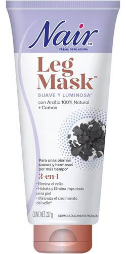 Crema Depilatoria Para Piernas 3 En 1 Con Carbon 227g Nair