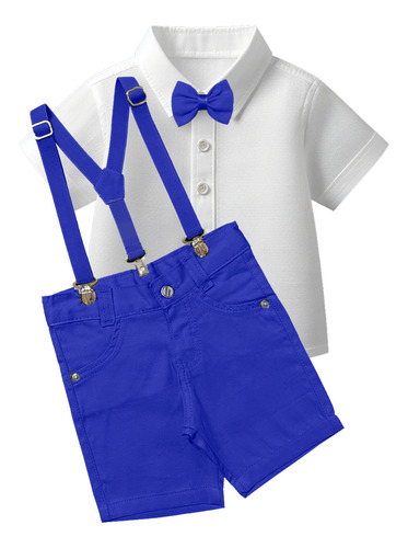 Conjunto Social Batizado Branco Infantil Menino Ano Novo