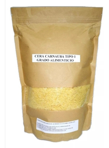 Cera De Carnauba T1 Medio Kilo Grado Alimenticio Cosmeticos