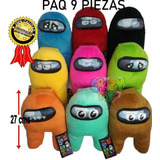 Amongus De Peluche 3 Pzs De 27 Cms