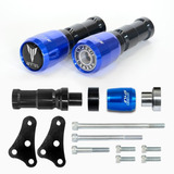 Slider Dianteiro Speed Style Yamaha Mt-03 Mt03 Azul