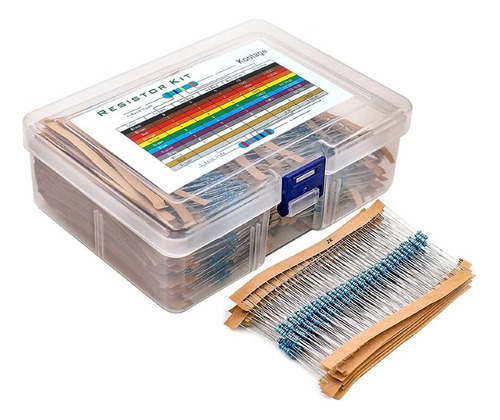 Kit De Resistencias 2600 Pzs 130 Valores 1/4w 1%