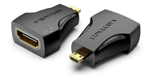 Adaptador Vention Micro Hdmi Macho A Hdmi Hembra -  Certificado Full Hd 1080p 60hz - Pc / Camaras / Go Pro / Notebook / Tv - Premium - Aitb0