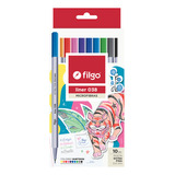 Marcador Microfibra Filgo Liner 038 Estuche X 10 Colores