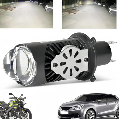 Faros Led H4 Hb2 9003 Tipo Lupa Para Moto Luz Altas Y Bajas | MercadoLibre