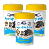 3x Ração Reptolife Baby Alcon 25g Alimento Tartaruga Filhote