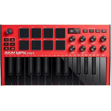 Akai Mpk Mini Mk3 Controlador Midi 25 Teclas Rojo