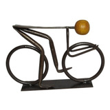 Estátua Decoração Ciclista Bicicleta Enfeite Para Casa Luxo