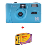 Filme Azul Kodak M35 Câmera 135 Com 1 Rolo De Ouro 200 Filme