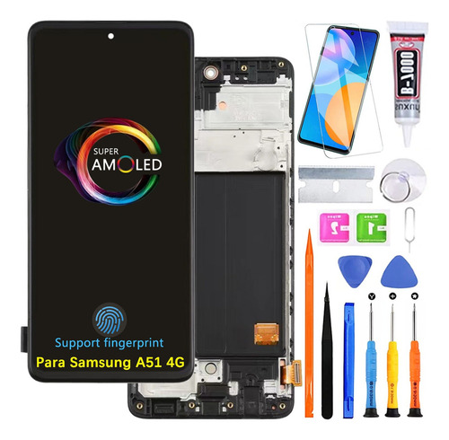 Pantalla Para Samsung A51 4g A515f Original Con Marco Oled