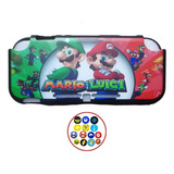 Funda Carcasa Nintendo Switch Lite Case Acrilico + Par Thumb
