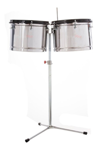 Timbal Profundo Cromada C/soporte Para Cencerro Musicapilar