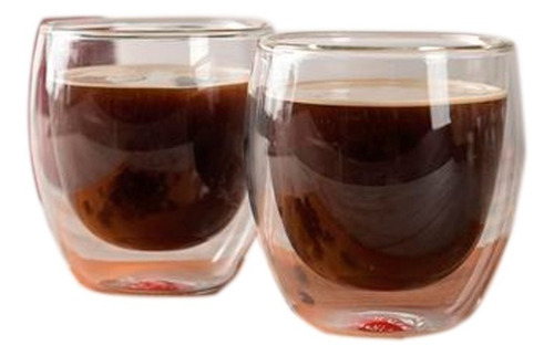 Set 2 Vasos Oroley Para Te O Cafe Doble Pared Palermo 200 Ml