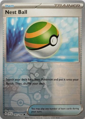 Pokémon Tcg Nest Ball 181/198 Reverse