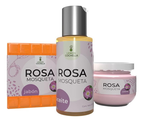 Combo Rosa Mosqueta - Incluye Crema + Aceite + Jabón