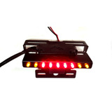 Porta Patente Rebatible Farol Stop 1 Posicion Giro Led Motos