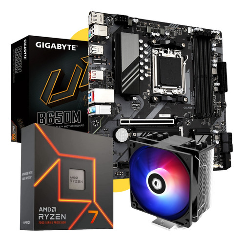 Combo Actualización Pc Gamer Amd Ryzen 7 7700x Mother B650 !