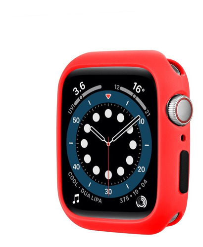 Case Funda Premium De Silicona + Mica Para Apple Watch