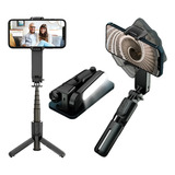 Gimbal Estabilizador Automático Para Celular Com Luz Cor Preto