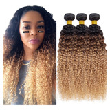 Extensiones De Cabello Humano Rizado Tipo Afro De Color Degr