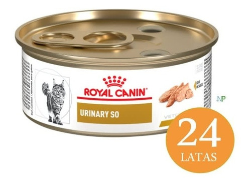 24 X Lata Royal Canin Gato Vet Diet Urinary S/o 145gr. Np