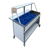 Carrito De Comida Con Plancha, Baño María, Modelo P603