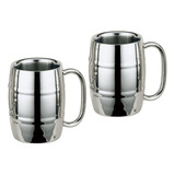 B 2 Tazas De Acero Inoxidable, Taza De Barril, Café,