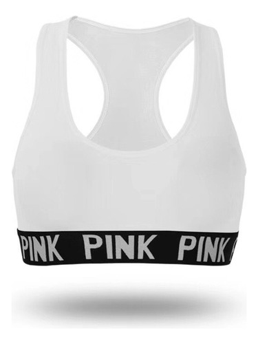 Top Deportivo Esqueleto Sujetador Dama Gimnasio Pink