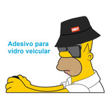 Adesivo Homer Simpson Para Caminhão Parabrisa Vidro Carro