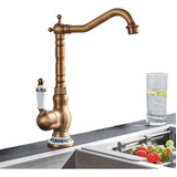 Yesop Y-291 Torneira Monocomando Cozinha Gourmet Bronzeado De Banheiro Acabamento Cor Dourado