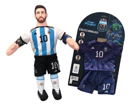 Muñeco Soft Messi Selección Argentina New Toys Cambio Ropa