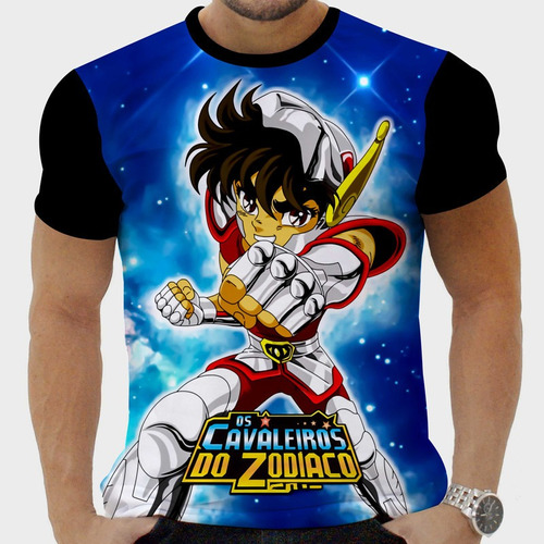 Camiseta Camisa Cavaleiros Do Zodíaco Seyia De Pegasus 8