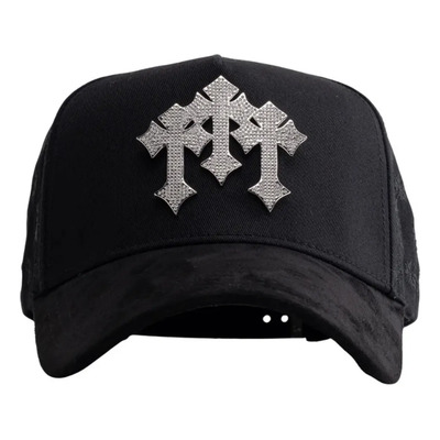 Barbas Hats Cruces X Natanael /con Chip/ G5 Generica + Caja Negro Ajustable Alto Bordado