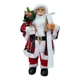 Boneco Papai Noel Grande C/ Presentes Decoração Natal - 80cm