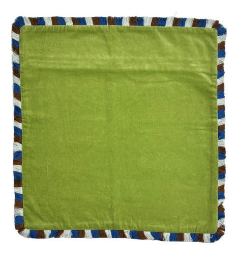 Funda De Flecos Velvet Para Cojín 50 X 50 Cm Verde