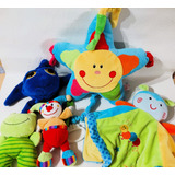 Cunero Musical Peluche+manta De Apego+sonajeros Lote X 5 Art