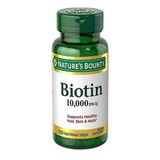 Suplementos Biotina Cabello Piel Nature's Bounty 10,000mcg