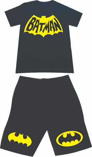 Conjuntos Camiseta Y Pantaloneta Batman