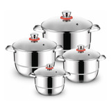 Juego Cocina De 7 Piezas Acero Inoxidable Bateria De Cocina