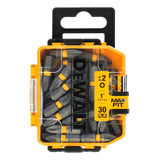 Juego De Puntas Phillips Max Fit Dewalt Ph2 X 30 Piezas