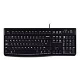 Teclado Logitech K120 Qwerty Español España Color Negro