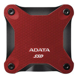 Disco Sólido Ssd Externo Adata Asd600q-240gu31 240gb Rojo