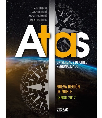 Atlas Universal Y De Chile Regionalizado 2017 - Zigzag