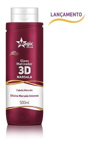 Magic Color 3d Matizador X 500ml Efecto Marsala Borgoña