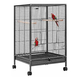 Jaula Rectangular Para Aves Loros Hierro Forjado Segura 30pu