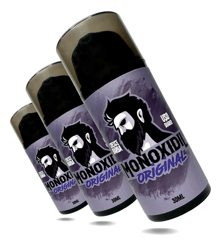 Combo 3 Monoxidil Original Para Crescer Barba Super Eficaz