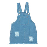 Art-55 Jumper Enterito Pollera De Jeans De Nena Kaorikawaii 