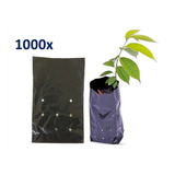 Saco Plástico Preto 15x25 P Mudas Germinação Planta Milheiro