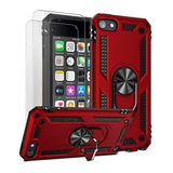 Funda Protectora Roja Con Micas Compatible Con iPod Touch 7