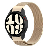 Pulseira Fecho Redge Metálica Para Samsung Watch6 40mm Cor Ouro Velho